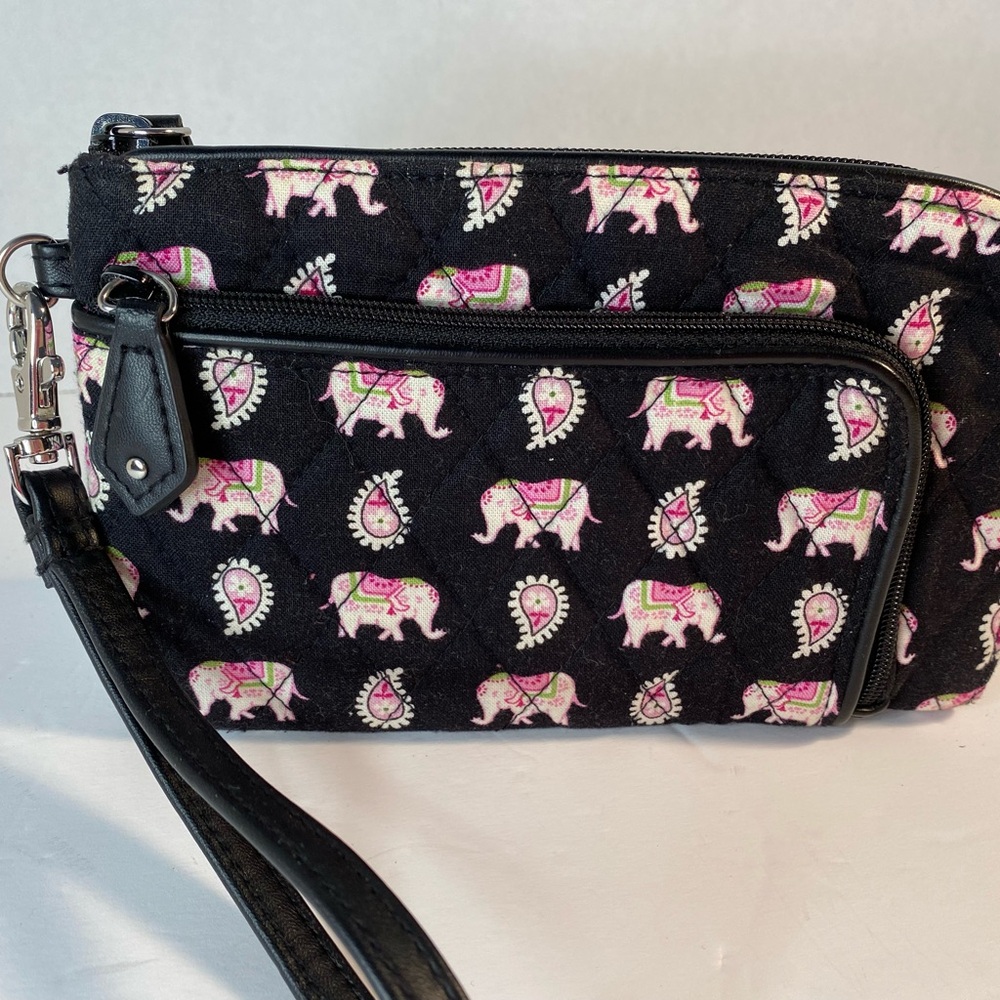 Vera Bradley Retired Pink Elephants Wristlet